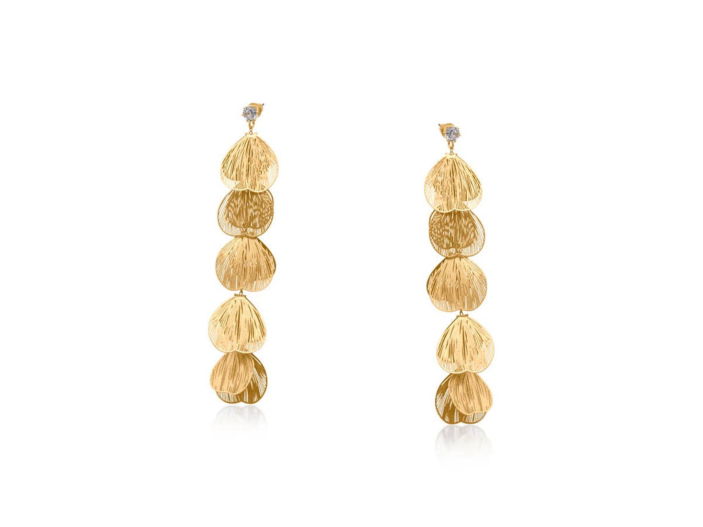 Livia Dangle Petal Statement Earrings