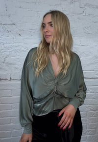 Satin Whisper Knot Top