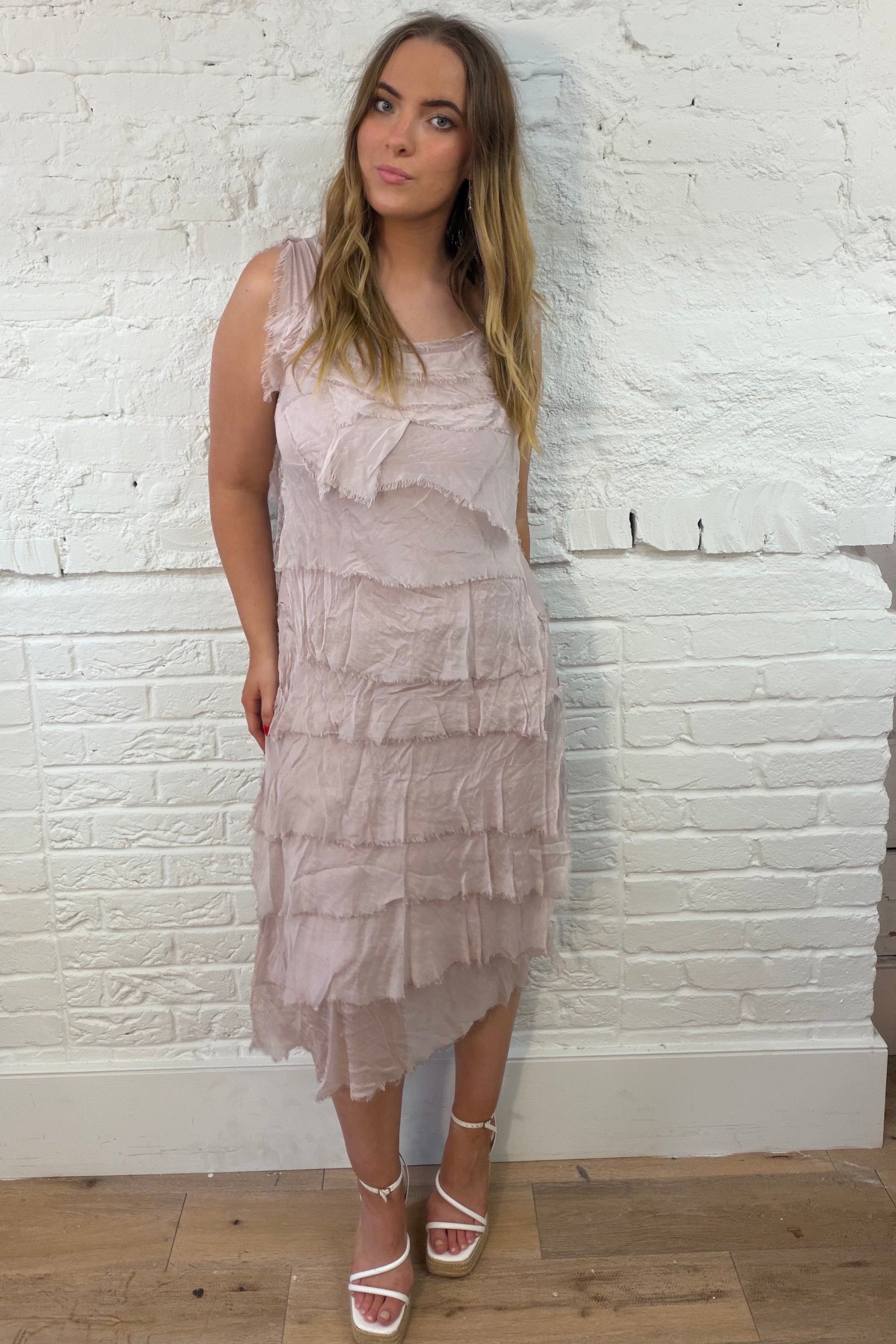 The Rina Ruffle Maxi Dress