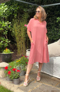 The Kelsie Cotton and Linen Dress