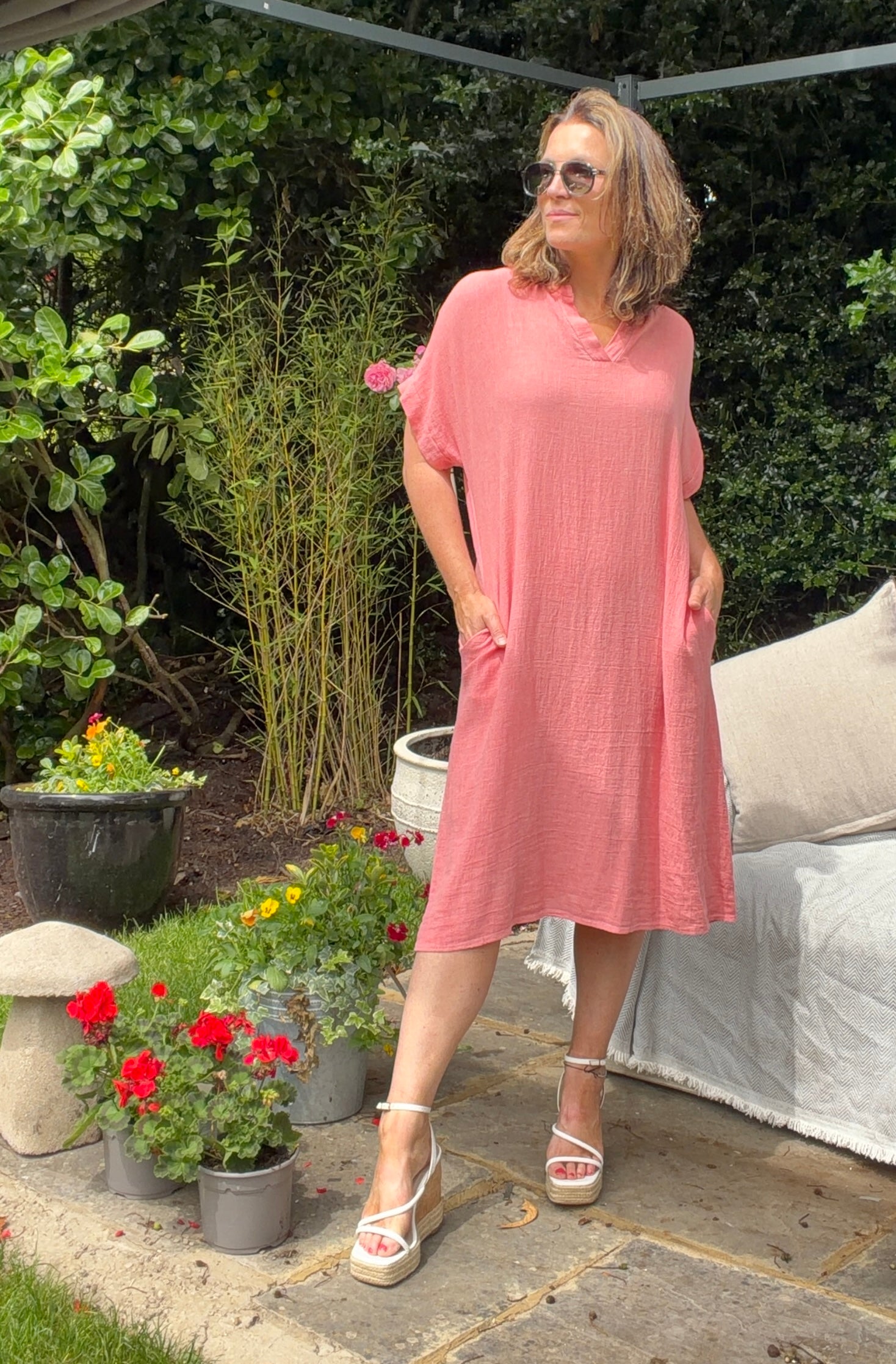 The Kelsie Cotton and Linen Dress