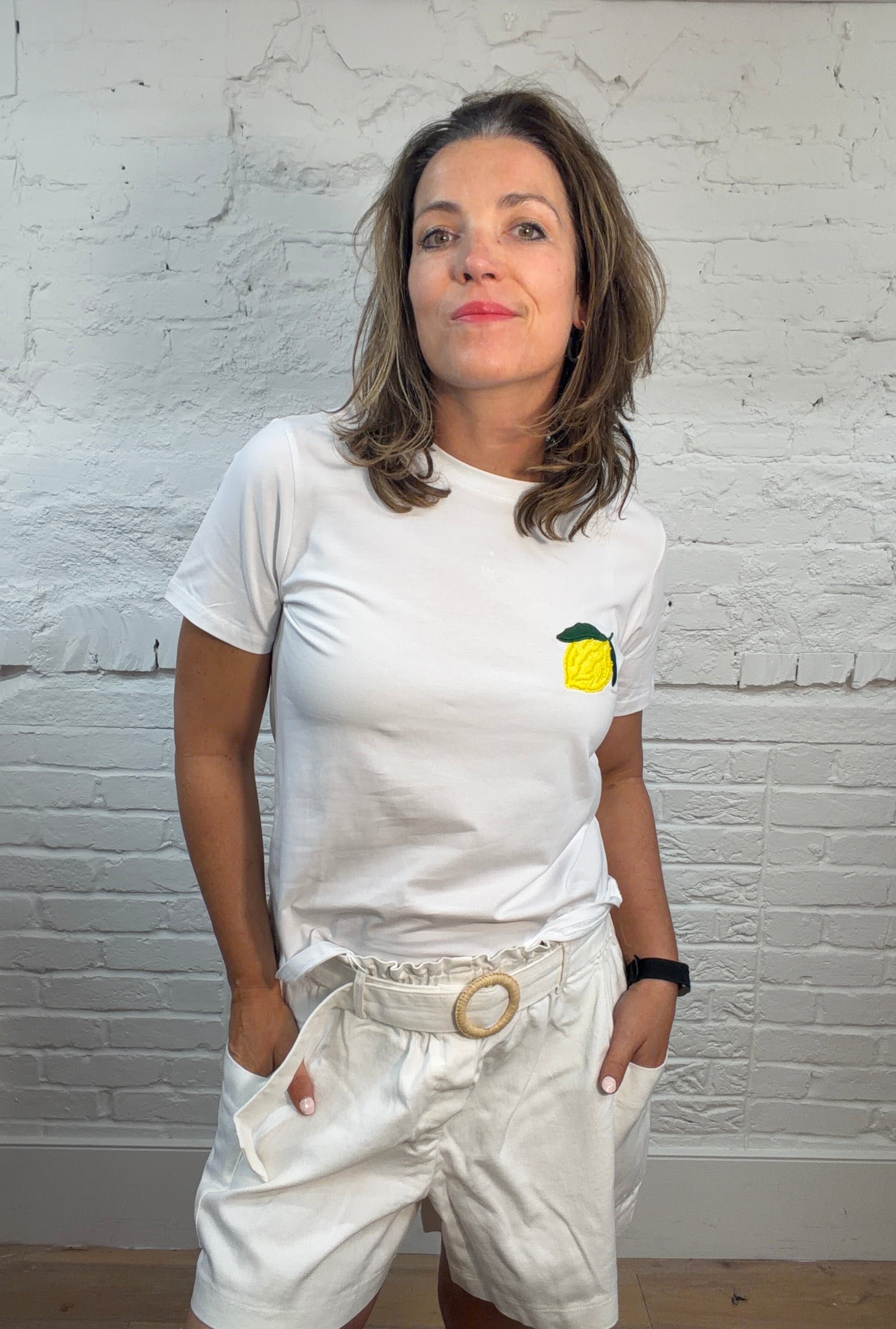 Lemon Beaded Tee