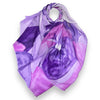 Soft Abstract Painting on Solid Canvas Scarf
