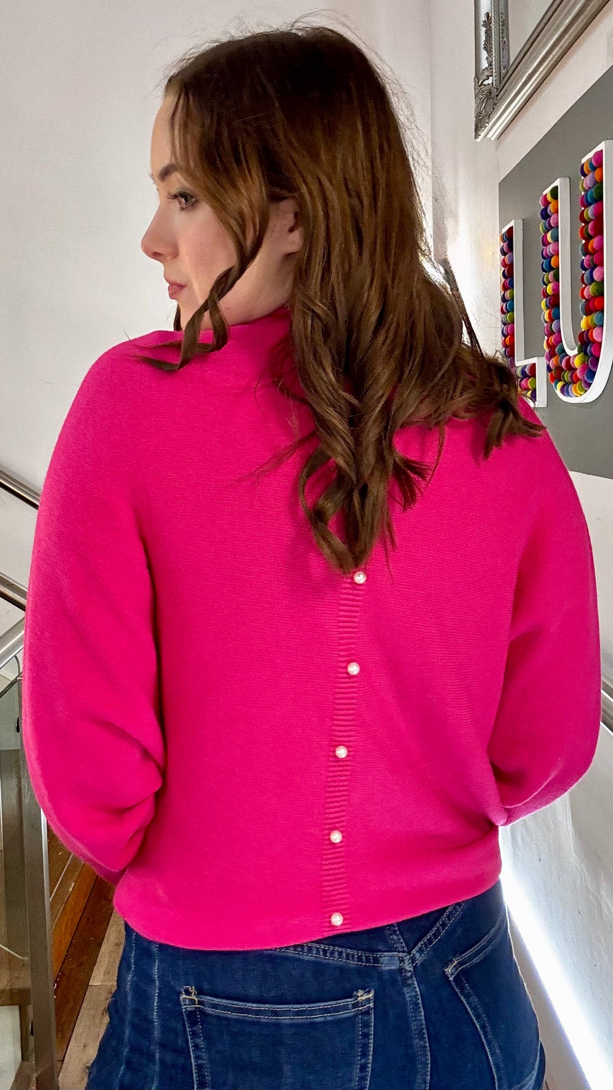 Selah Pearl Back Jumper