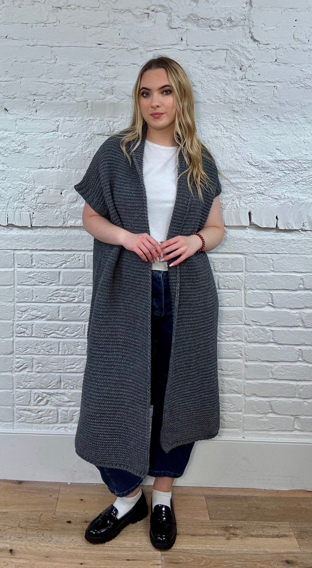 Natasha Chunky Knit Long Gilet