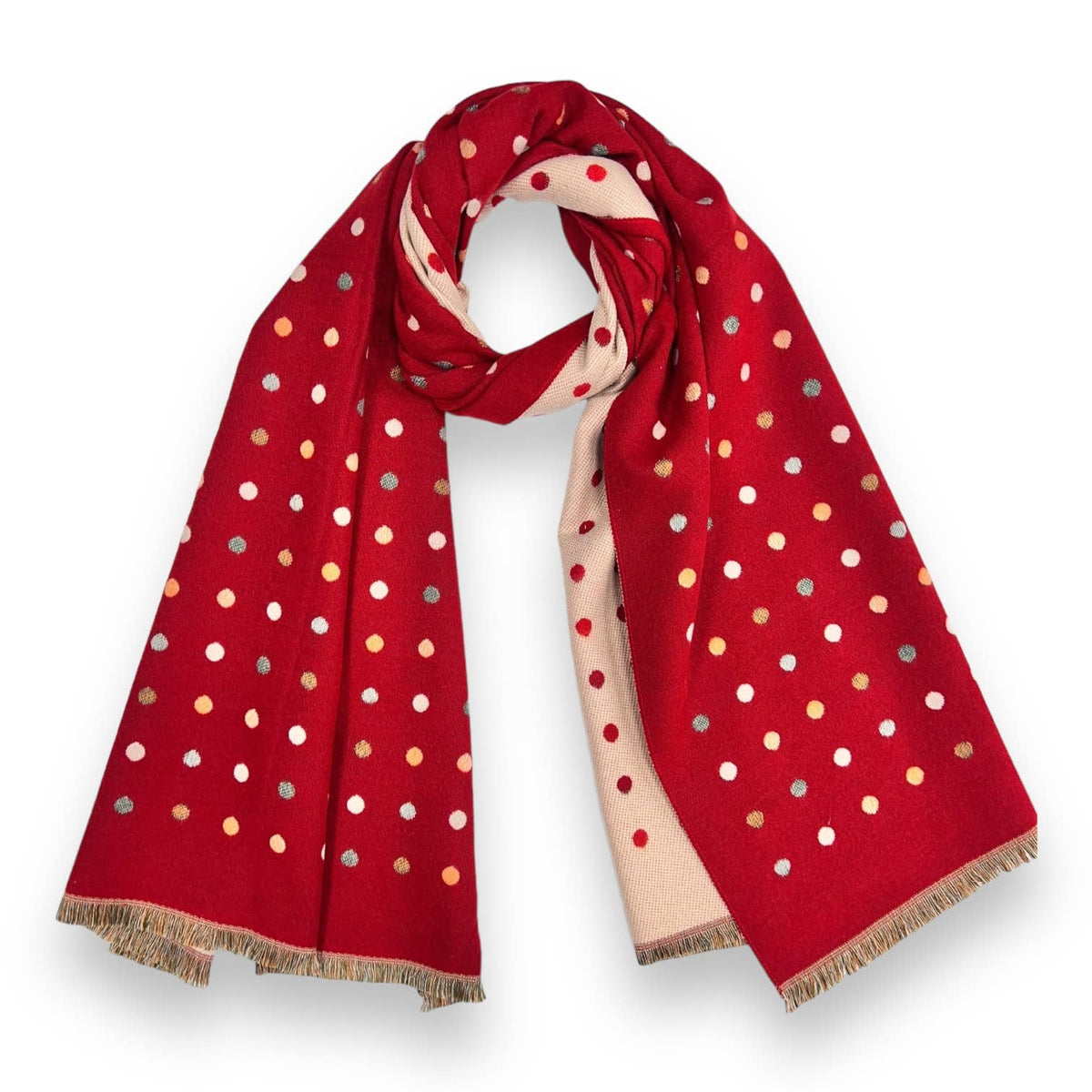 Multi Coloured Dots Scarf