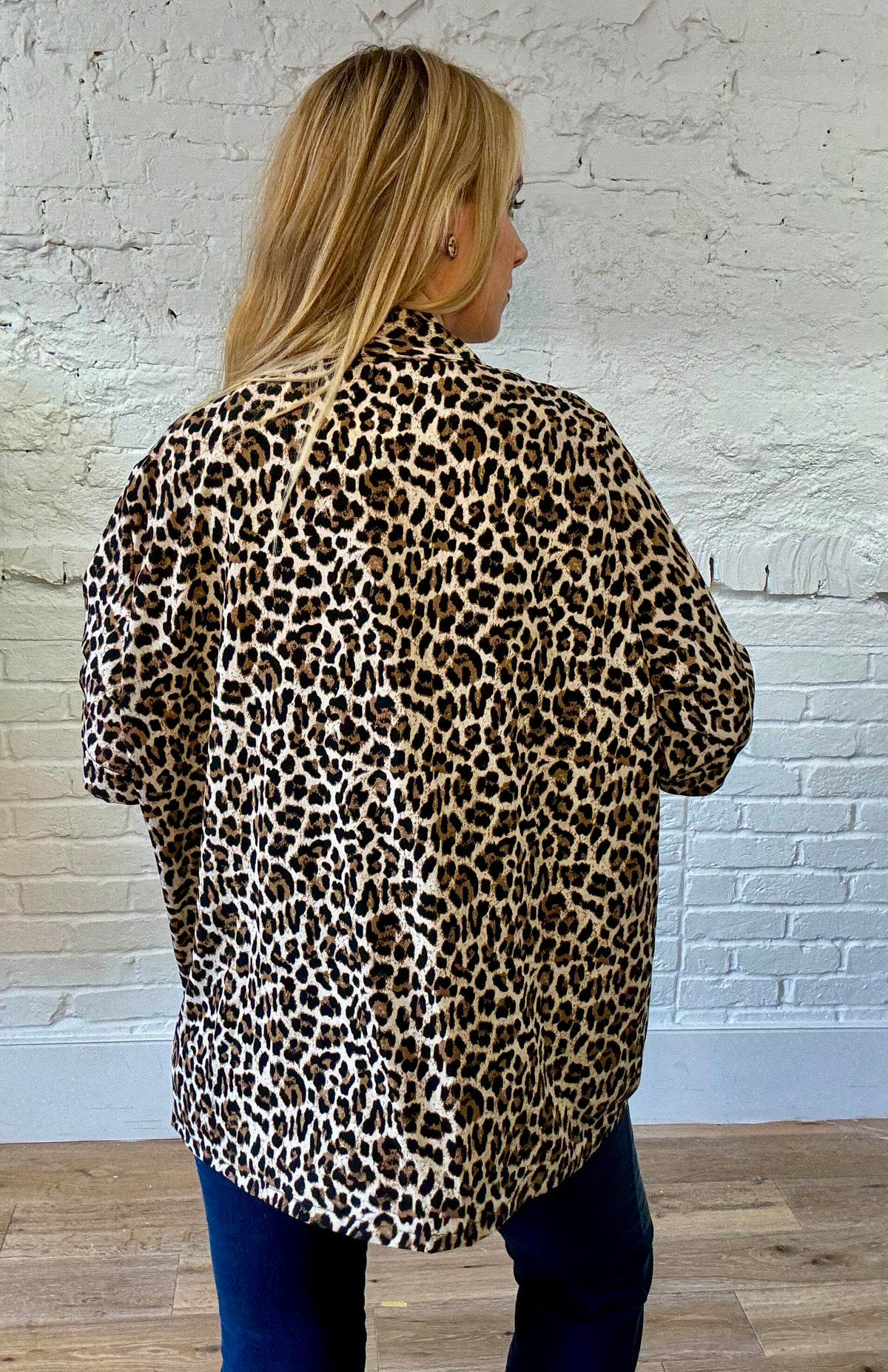 Leopard Print Blazer