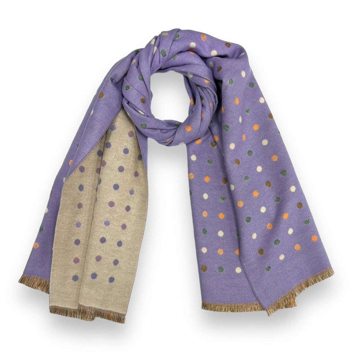 Multi Coloured Dots Scarf