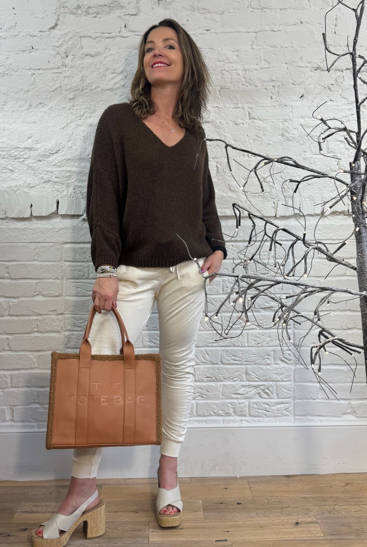 Chunky V-Neck Jumper