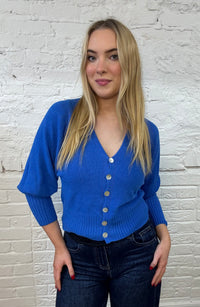 The Beatrice Balloon Sleeve Cardigan