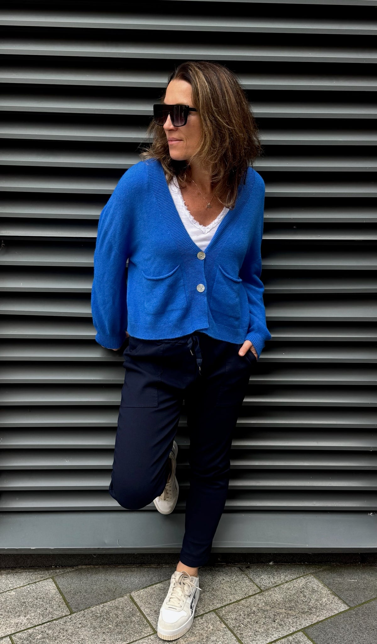 Cardigan With Two Front Pockets