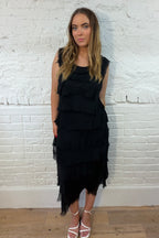 The Rina Ruffle Maxi Dress