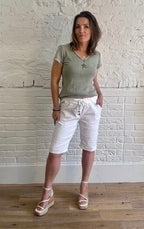 Magic Shorts With Button Detail