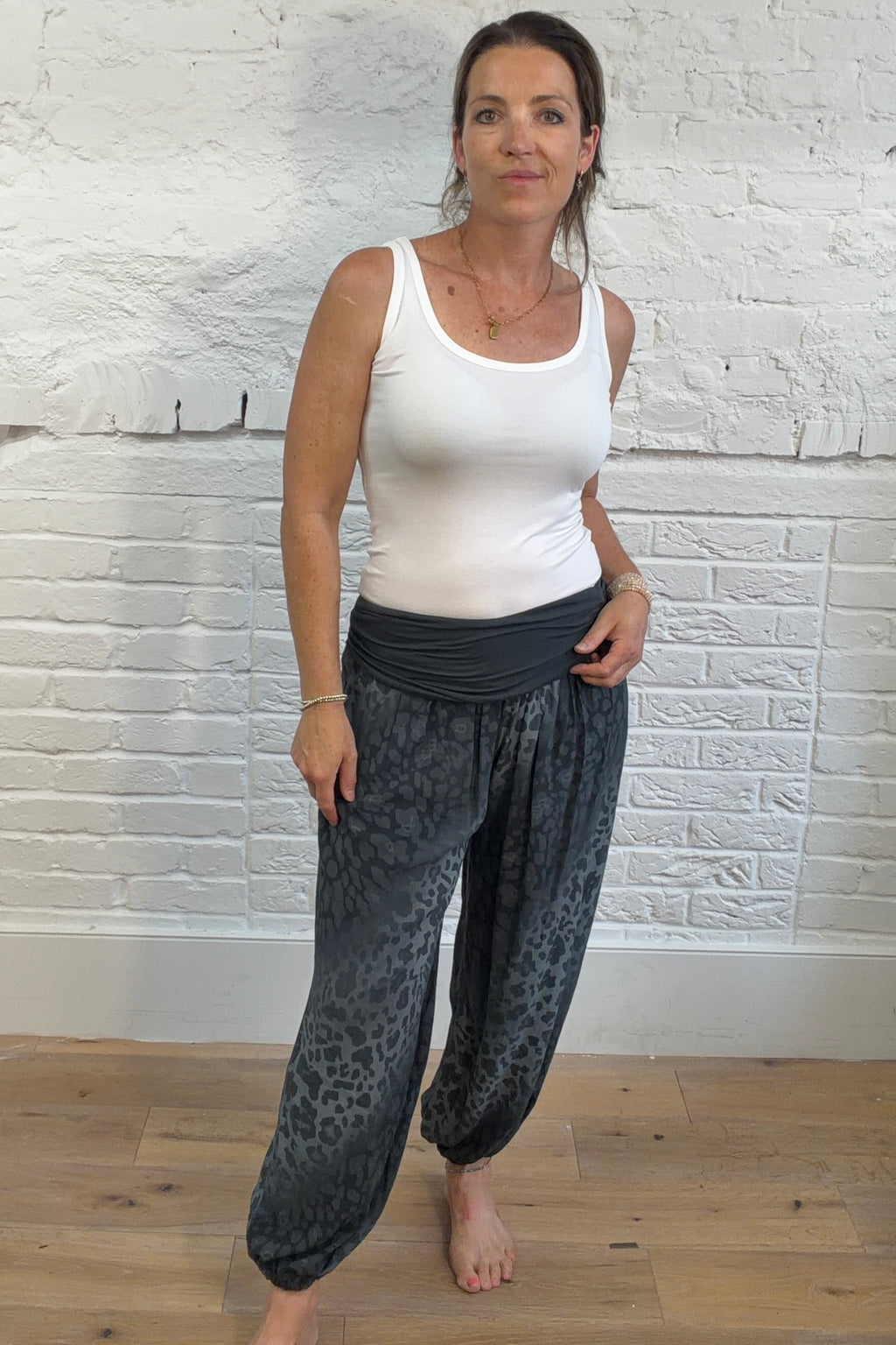 Leopard Print Hareem Trouser