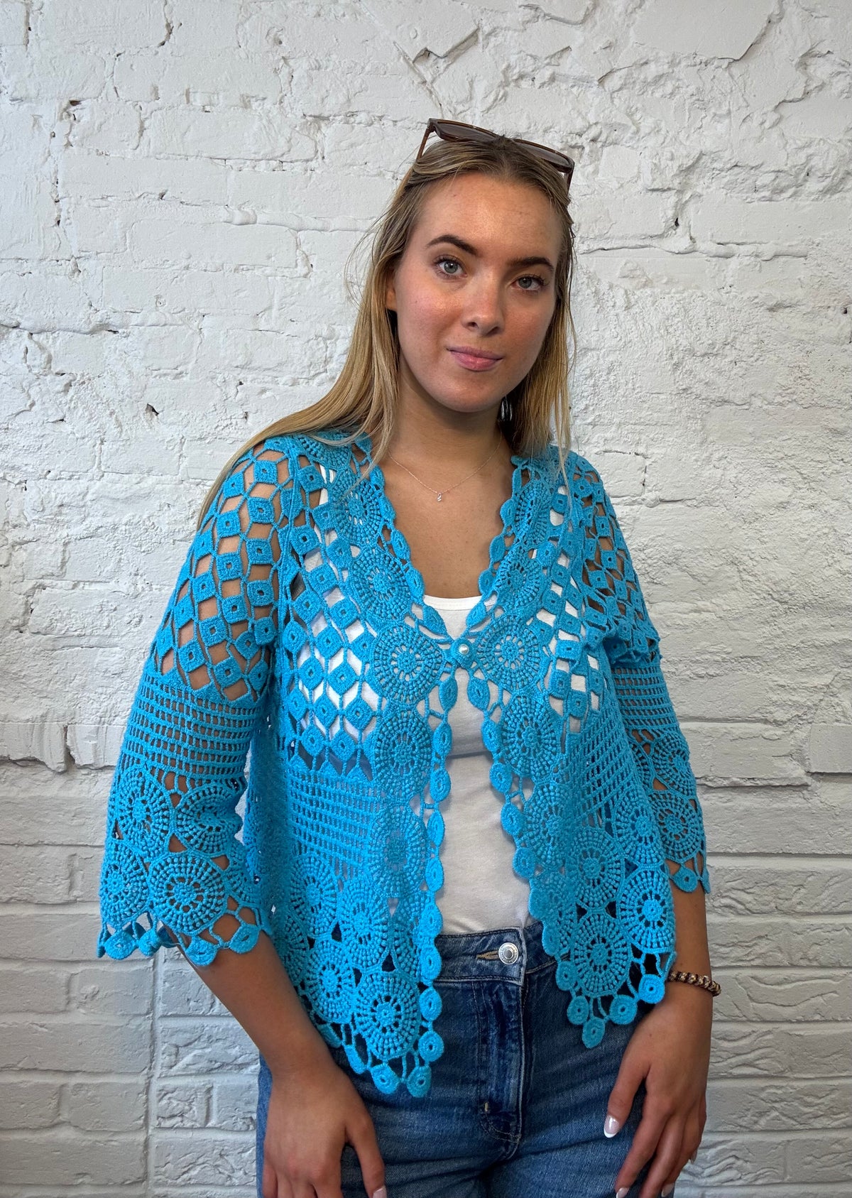 Pearl Crochet Cardigan