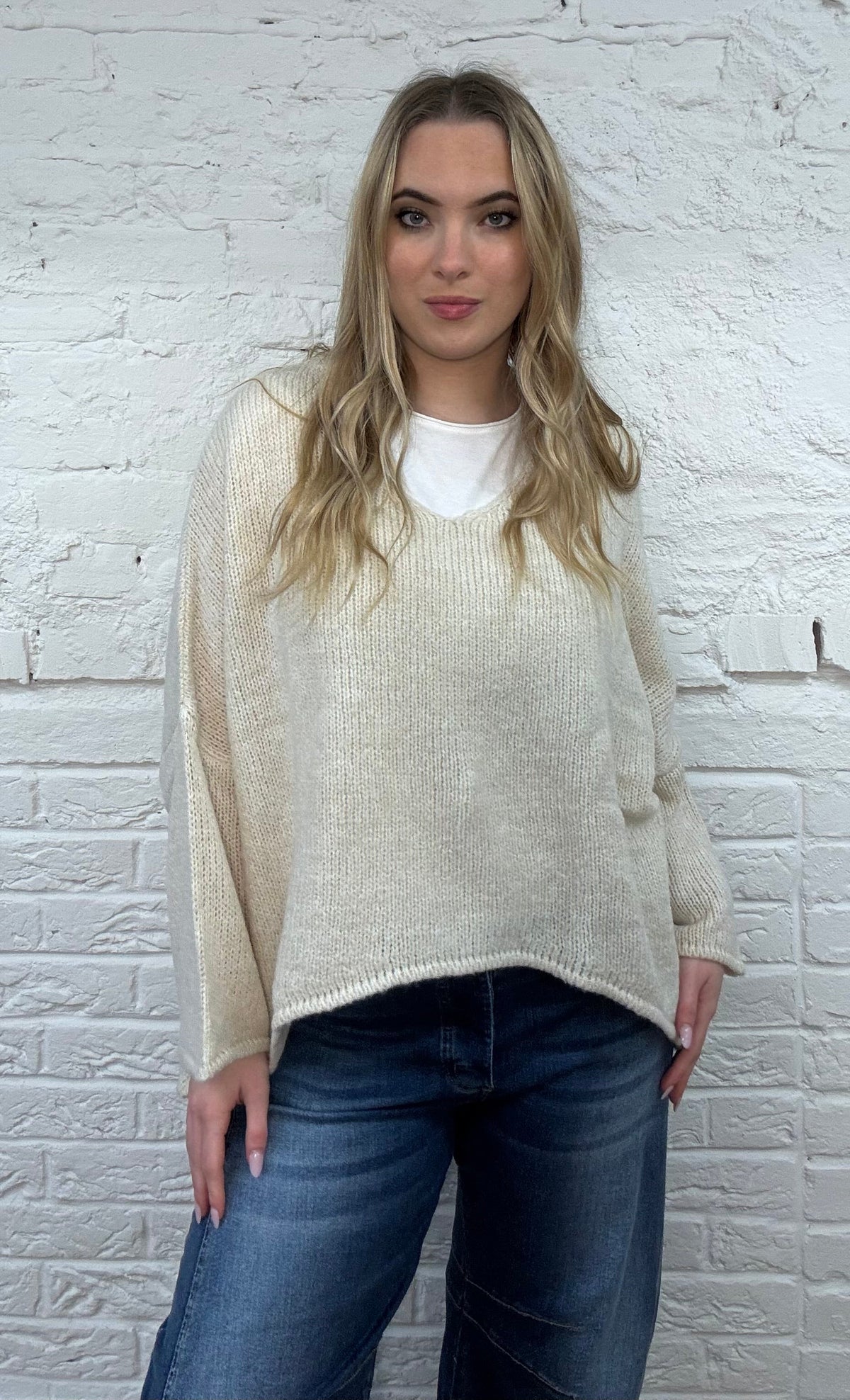 The Lauretta Oversized Hi Lo Sweater
