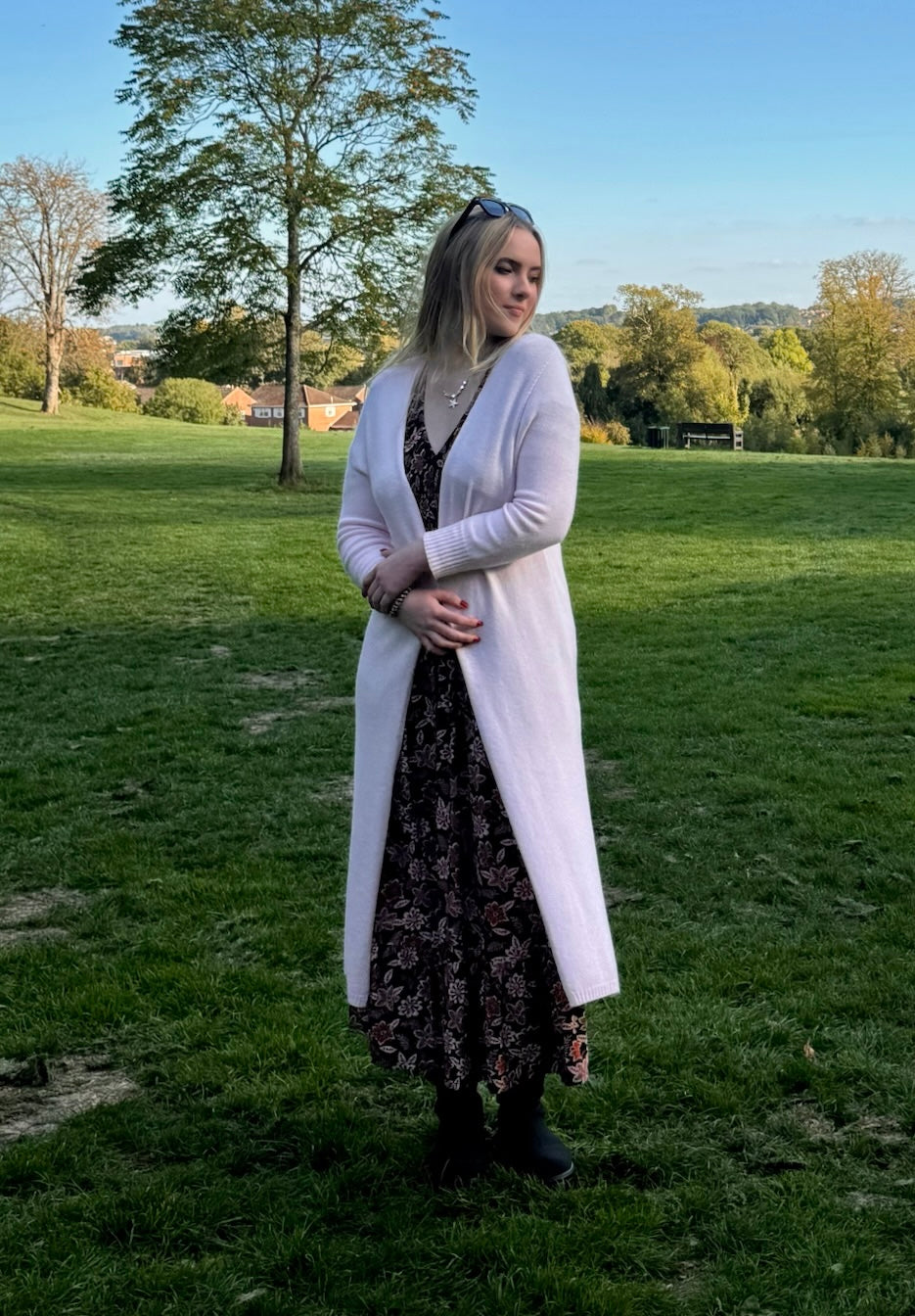 Long Side Slit Cardigan