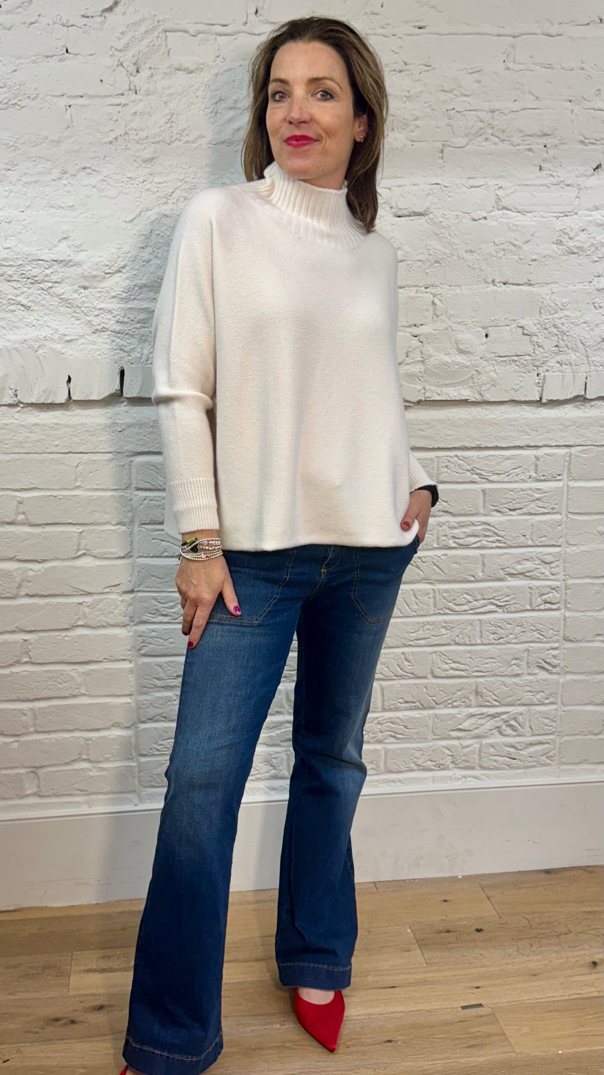 Leona Funnel Neck Jumper