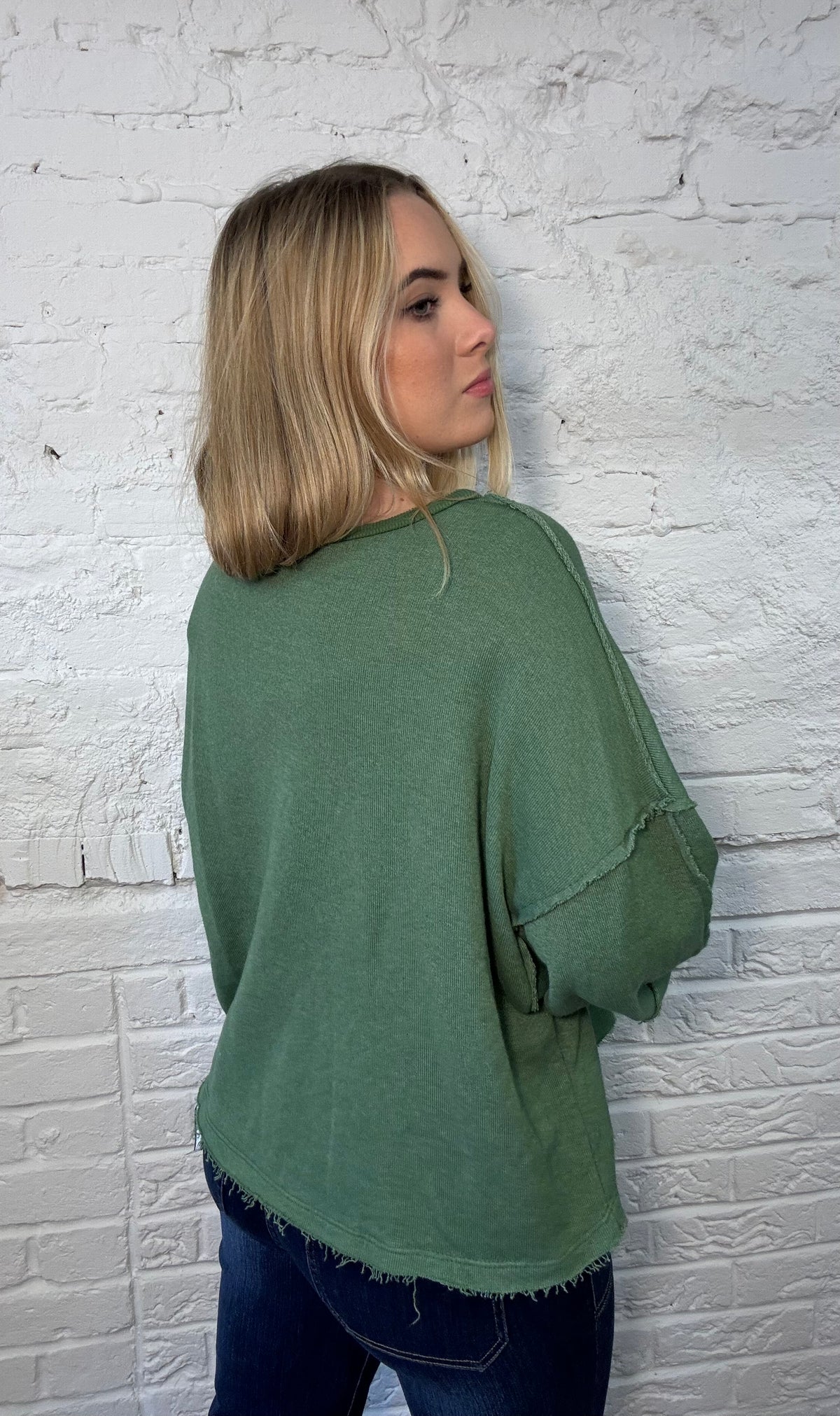 SOHO Raw Edge Sweatshirt