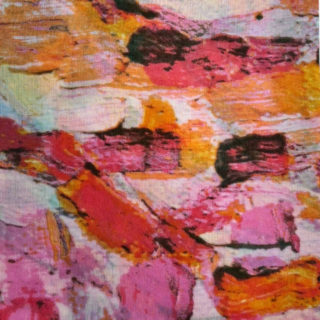 Bright Coloured Canvas Scarf