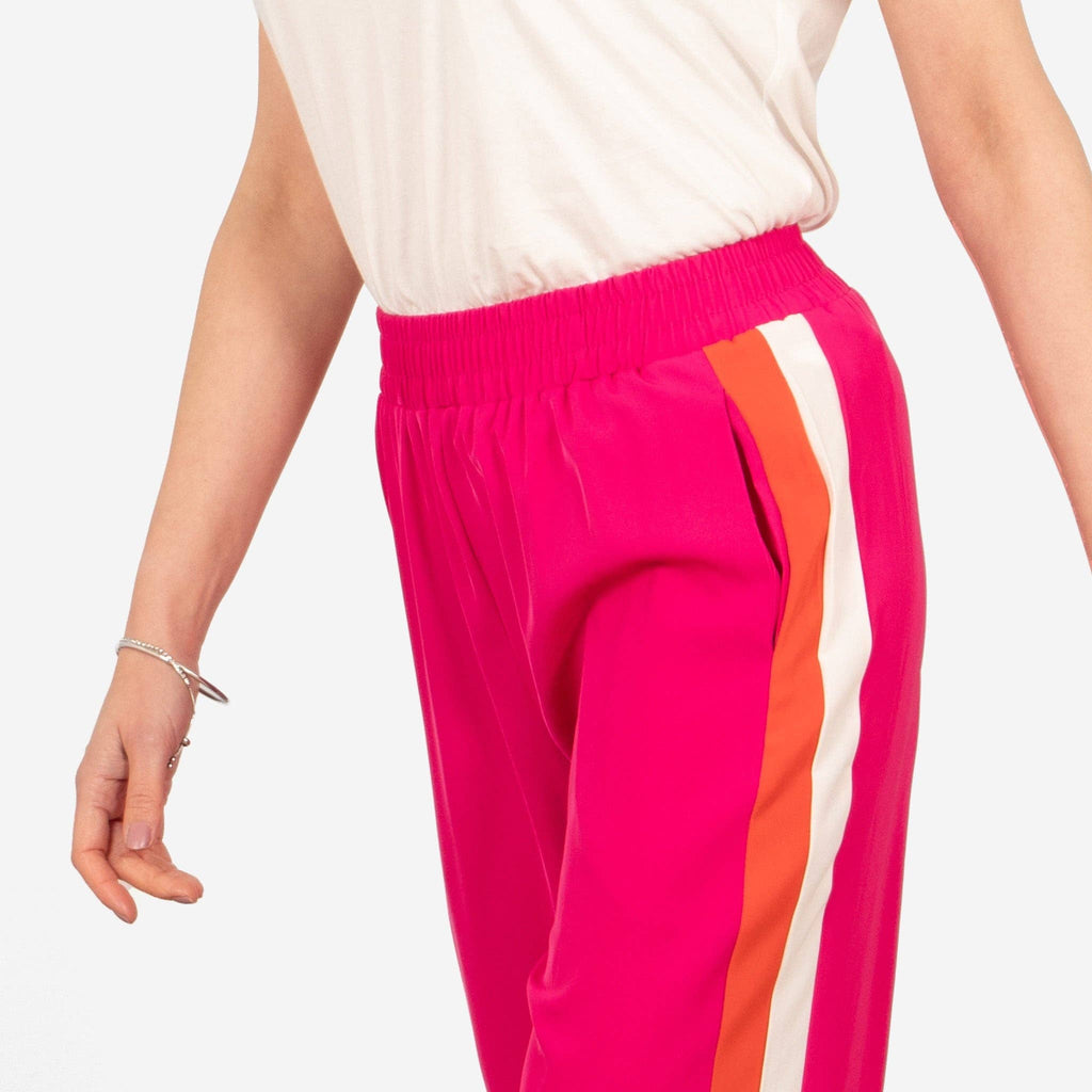 Double Stripe Wide Leg Trousers