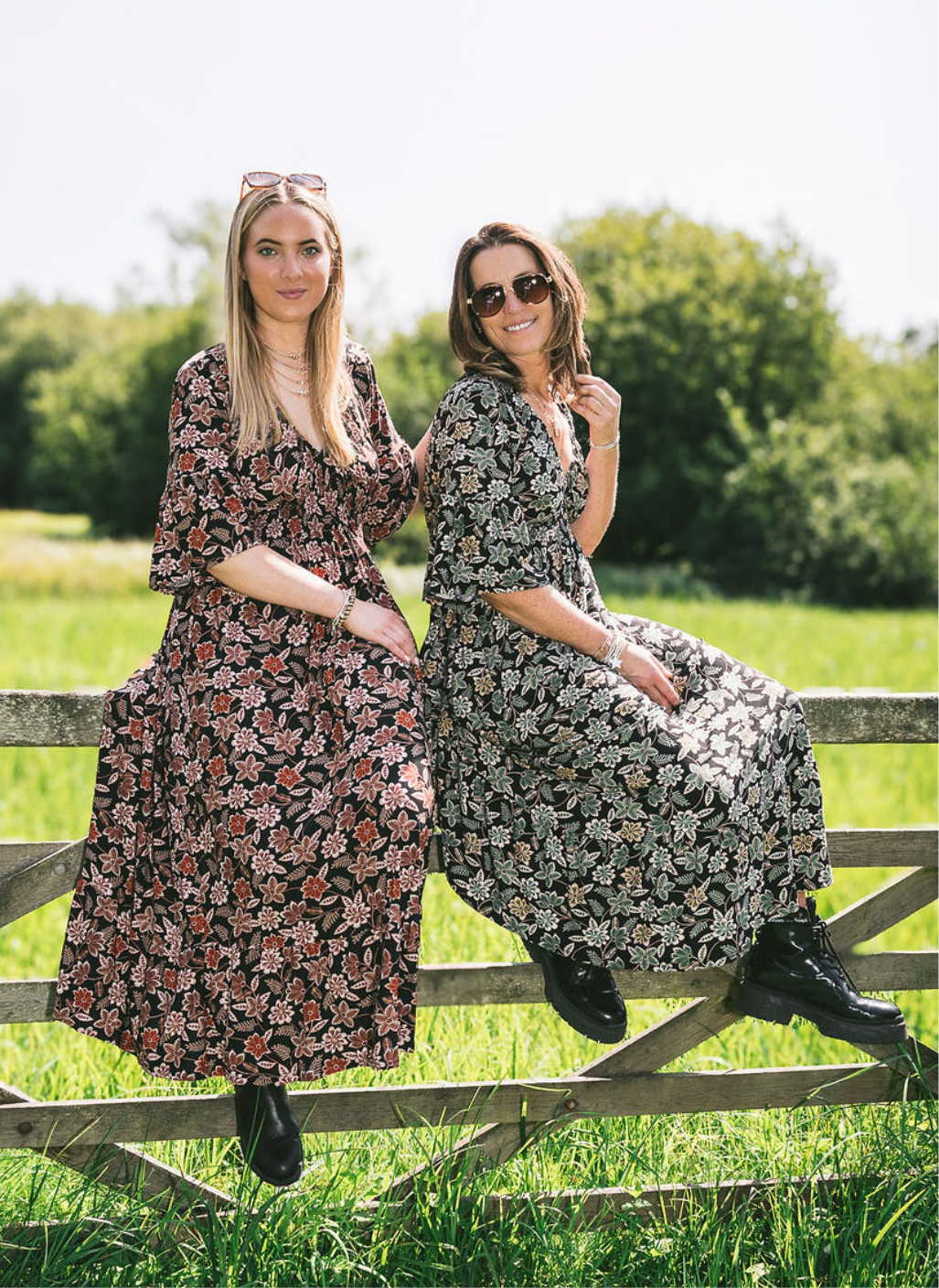 Autumn Bloom Maxi Dress