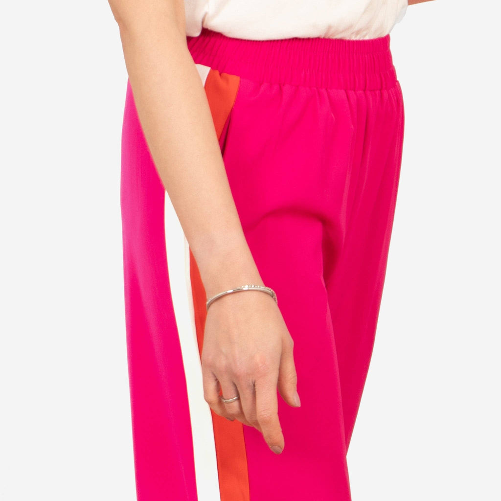 Double Stripe Wide Leg Trousers