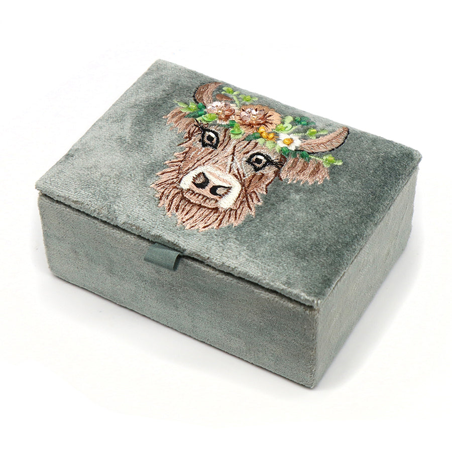The Bonnie Highland Cow Jewellery Box