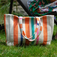 Alexa Woven Striped Shopper