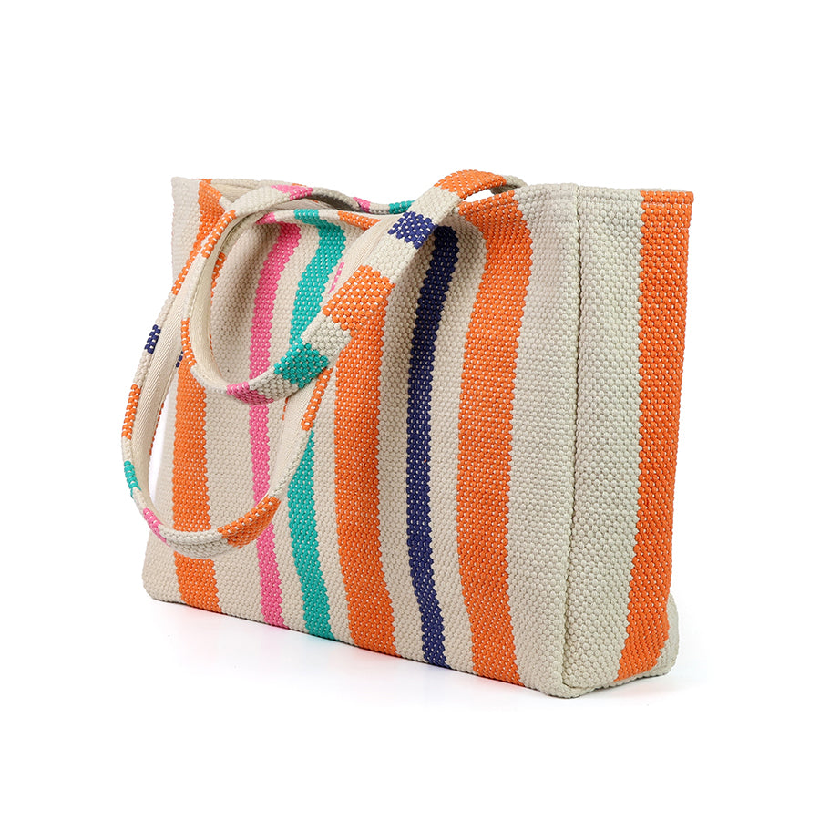 Alexa Woven Striped Shopper