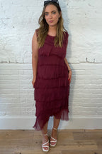 The Rina Ruffle Maxi Dress