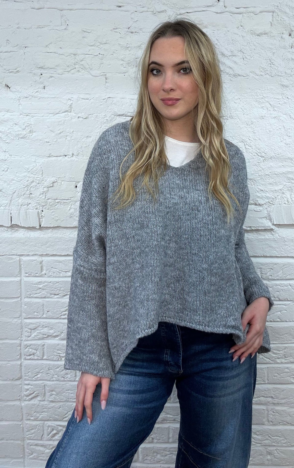 The Lauretta Oversized Hi Lo Sweater