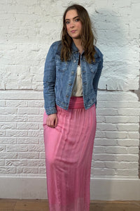 Falda superpuesta de seda (OS 8-16)