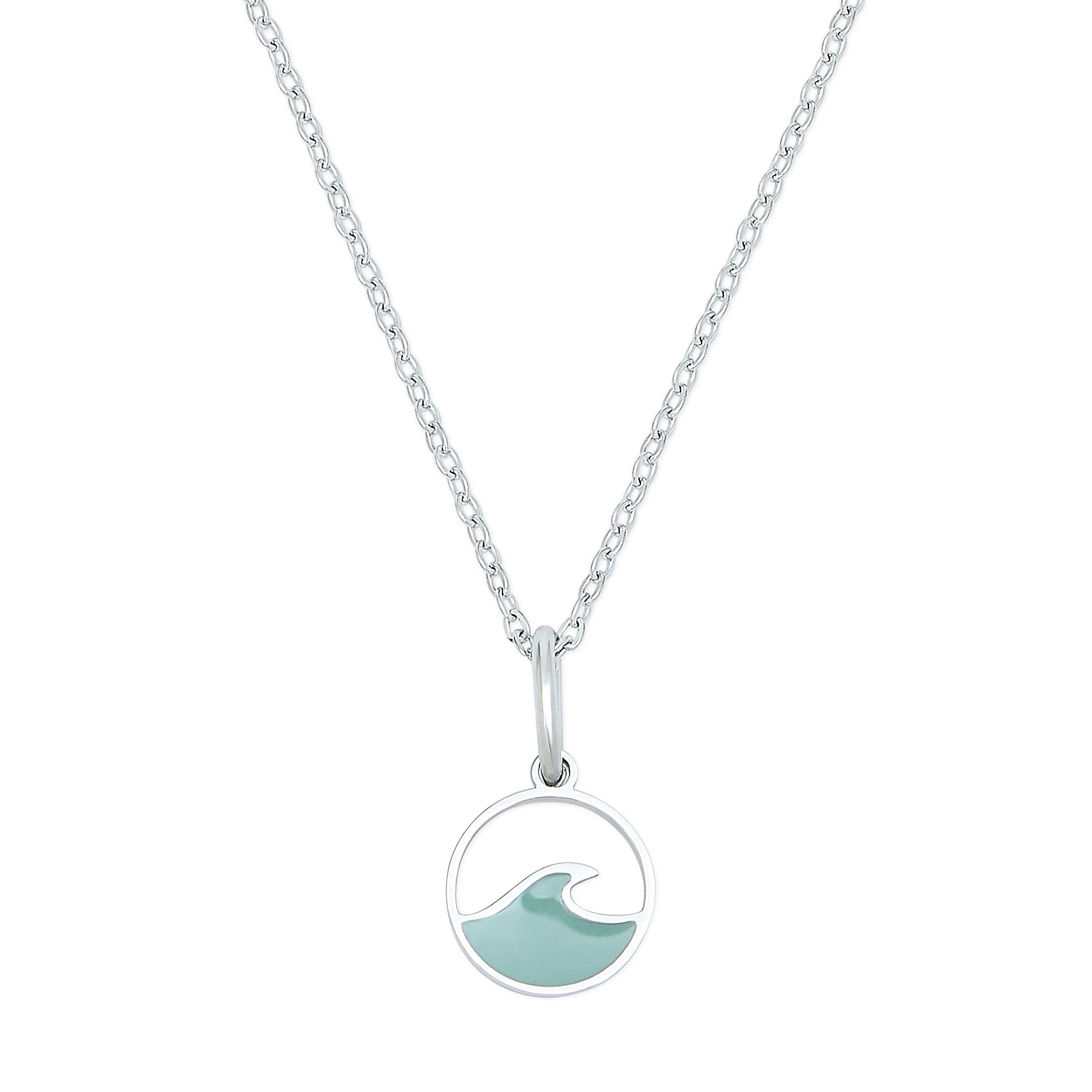 Wave Charm Necklace