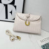 Woven Crossbody Bag with Gold Accent
