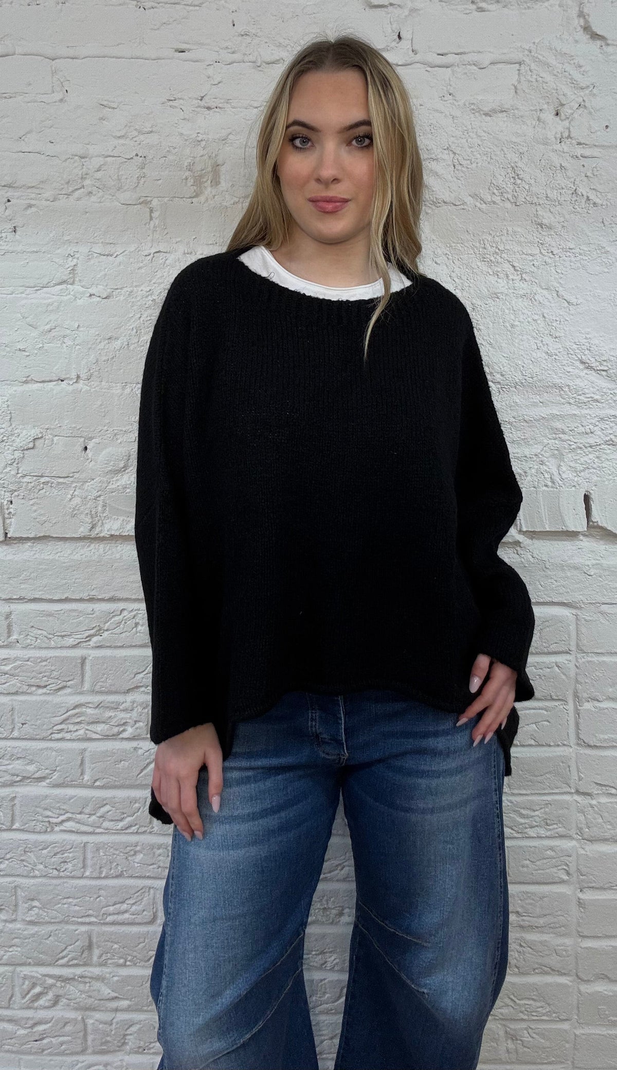 The Teagan Oversized Hi Lo Sweater
