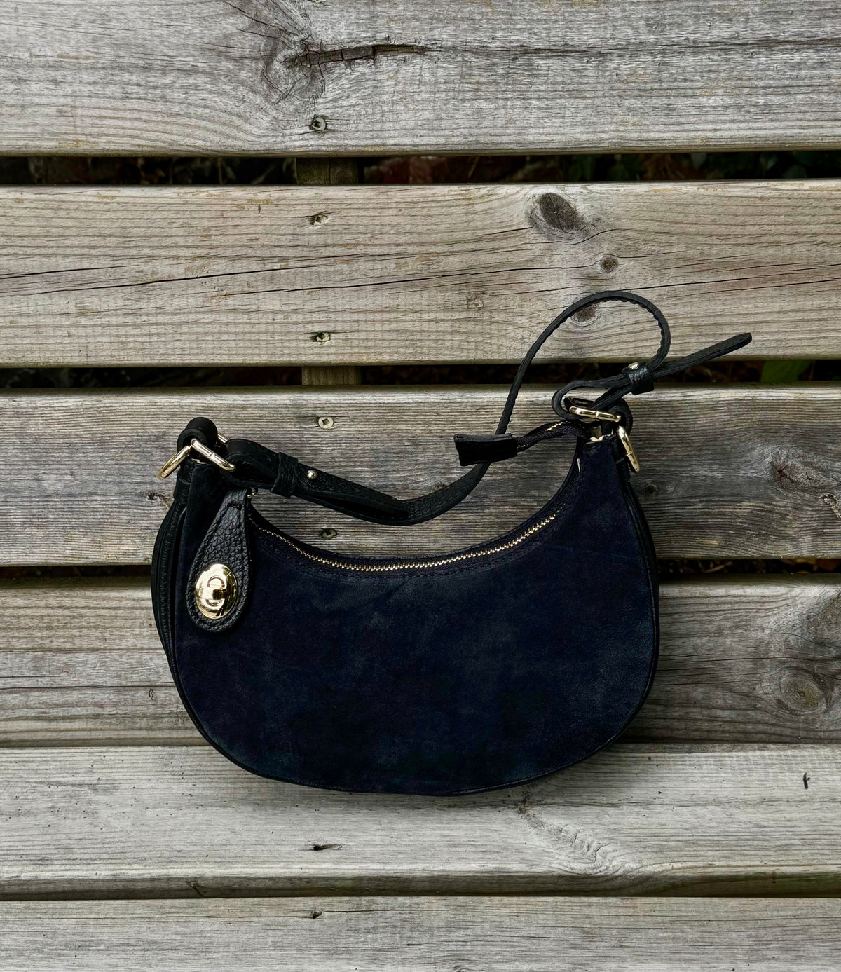 Crescent Moon Leather Bag