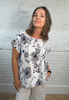 Thalia Cotton Linen Blend Top