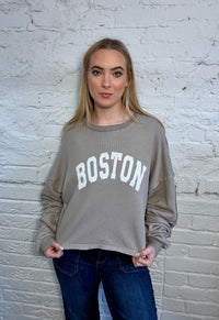 Boston Raw Edge Sweatshirt
