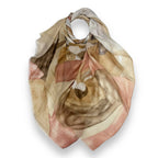 Soft Abstract Painting on Solid Canvas Scarf