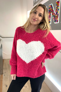 Alpaca Mix Heart Jumper