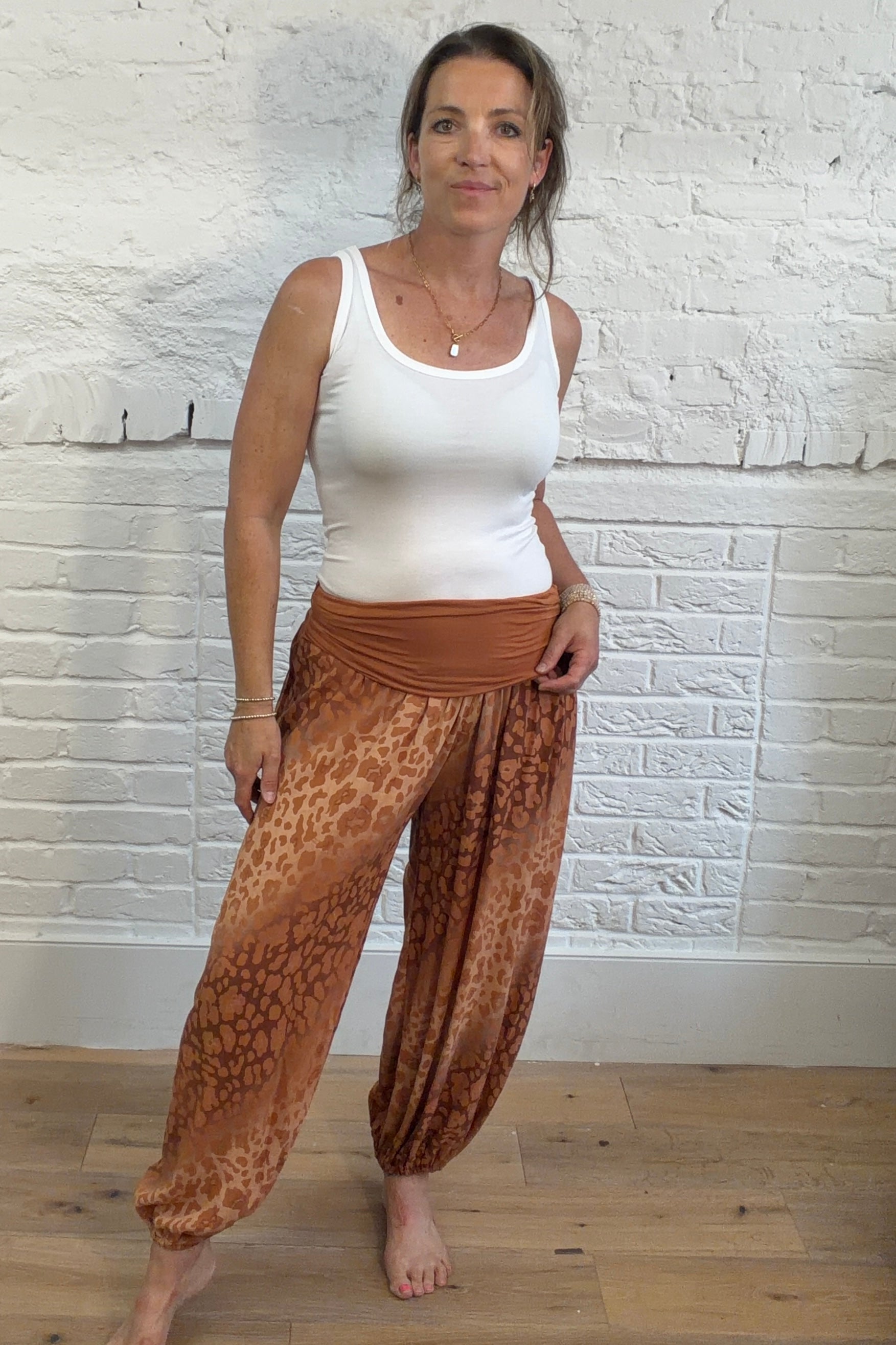 Leopard Print Hareem Trouser