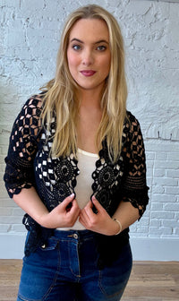 Pearl Crochet Cardigan