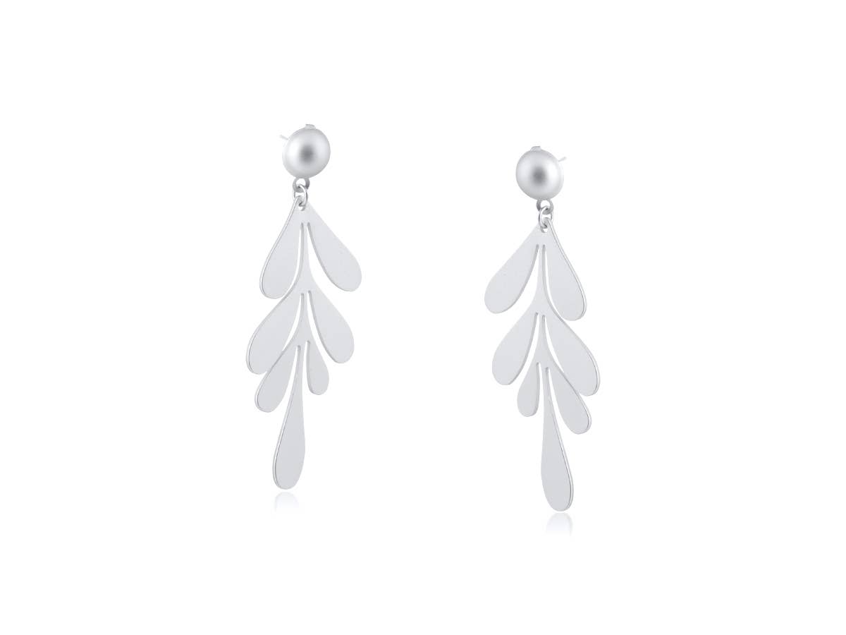 Selena Leaf Statement Drop Earrings