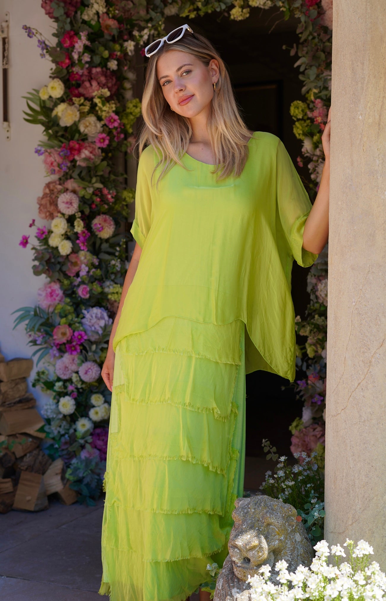 Silk Overlay Dress