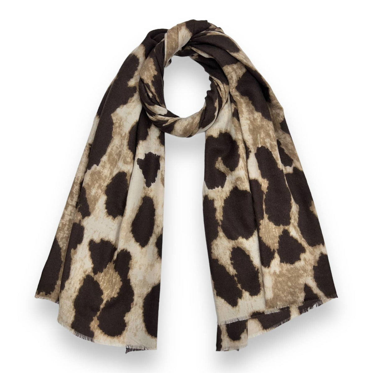 Big Leopard Print Scarf