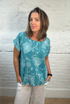 Thalia Cotton Linen Blend Top