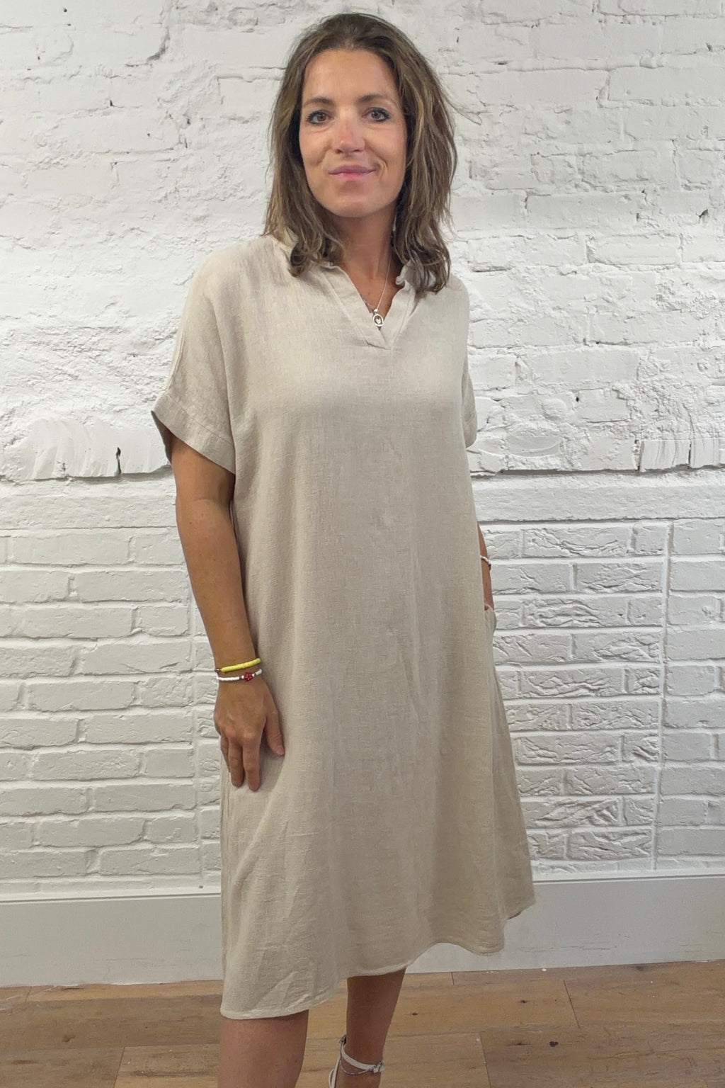 The Kelsie Cotton and Linen Dress