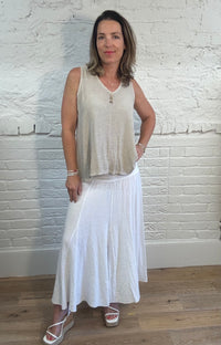 Cotton & Linen Mix Sleeveless Top
