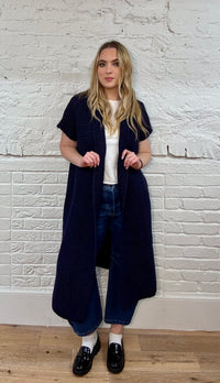 Natasha Chunky Knit Long Gilet